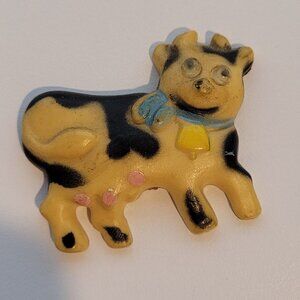Vintage Giftco Googly Eyes Refrigerator Magnet Pig